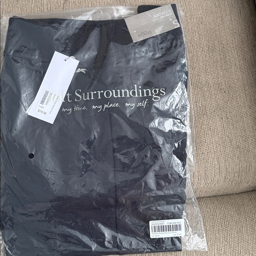 Soft Surroundings Black Bootcut Pants